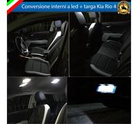 KIT LED INTERNI KIA RIO 4 IV A KIT CONVERSIONE COMPLETA + LED TARGA 6000K CANBUS