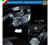 KIT LED INTERNI LEXUS GS MK3 III KIT CONVERSIONE COMPLETA + LED TARGA 6000K