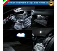 KIT LED INTERNI MAZDA 2 MK2 II KIT CONVERSIONE COMPLETA + LED TARGA 6000K