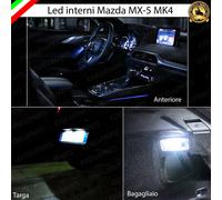 KIT LED INTERNI MAZDA MX5 MX-5 MX 5 KIT DI CONVERSIONE COMPLETA + LUCI TARGA LED
