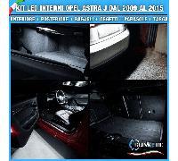 KIT LED INTERNI OPEL ASTRA J DAL 2009 AL 2015 + LUCI TARGA A LED CANBUS NO ERROR