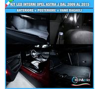 KIT LED INTERNI OPEL ASTRA J DAL 2009 AL 2015 NESSUN ERRORE LUCI BIANCO GHIACCIO