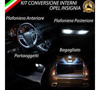 KIT LED INTERNI OPEL INSIGNIA ST PLAFONIERA ANT+POST+PORTAOGGETTI+BAG. 6000K