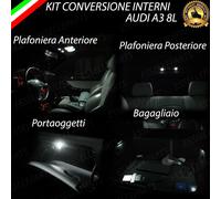 KIT LED INTERNI PER AUDI A3 8L DAL 1996 AL 2001 KIT COMPLETO 6000K NO ERROR