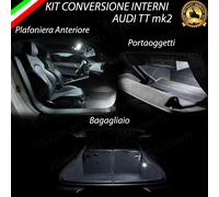 KIT LED INTERNI PER AUDI TT 8j PLAFONIERA ANTERIORE+LUCE CORTESIA+BAGAGLIAIO