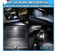 KIT LED INTERNI PER MINI ONE / COOPER R50 R53 COMPLETO 6000K CANBUS NO ERRORE