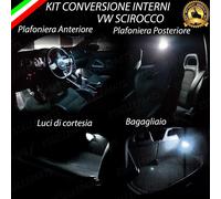 KIT LED INTERNI PER VOLKSWAGEN SCIROCCO KIT COMPLETO 6000K CANBUS 100% NO ERROR