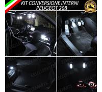 KIT LED INTERNI PEUGEOT 208 CONVERSIONE INTERNA COMPLETA LED CANBUS 6000K