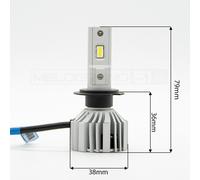 Kit Led MELOGRANO-001 - H7 - Alta Potenza 20.000 Lumen ideale 500 Abarth