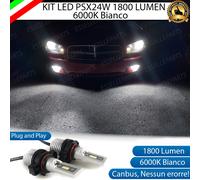 KIT LED PSX24W DODGE CHARGER FENDINEBBIA 1800 LUMEN CANBUS 6000K BIANCO