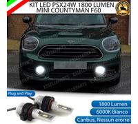 KIT LED PSX24W MINI COUNTRYMAN F60 LUCI DIURNE DRL 1800 LUMEN CANBUS 6000K