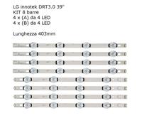 KIT LED strips LG INNOTEK DRT 3.0 AGF78400501-601 A/B 39LB580V 39LB570V 39LB561V