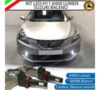 KIT LED SUZUKI BALENO LAMPADE H11 FENDINEBBIA CANBUS 6400 LUMEN 6000K NO AVARIA
