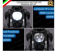 KIT LED YAMAHA MT-07 2014-2017 ANABBAGLIANTE ABBAGLIANTE H4 POSIZIONE T10 6000K