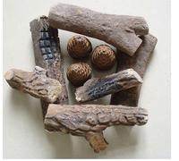 Kit Legni Legnetti Camino Caminetto Bioetanolo Etanolo Decori Ceramica Biocamino