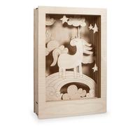 Kit Legno 3D Unicorno 13-tlg Natura Lxaxp 200x65x300mm Nuovo Modellismo Modulare