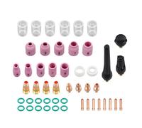 Kit lenti gas torcia saldatura TIG 49 pezzi compatibili con modelli WP17 WP18 WP
