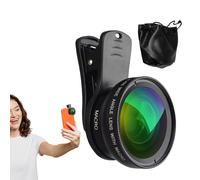 Kit lenti per telefono,Lenti per cellulare | della fotocamera del telefono super macro grandangolare 0,45X 15x | Clip sulla fotocamera per cellulare per tutti gli smartphone