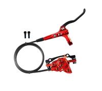 Kit Leva Frizione Accessori per bici CNC, freni idraulici, pinza freno e leva manubrio per MTB, freni a disco per mountain bike(Red Only Front)
