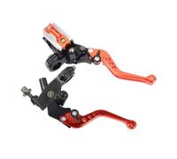 Kit Leva Frizione Leve universali per cilindro freno principale, 1 paio, da 7/8" (22 mm) per serbatoio del cilindro freno principale per motocicletta(Orange)