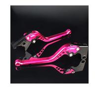 Kit Leva Frizione Per VESPA PX 125 150 200 Star Stella Per LML T5 Leva Freno Frizione Moto Regolabile In Alluminio CNC(Long pink)