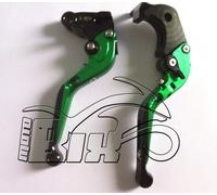 KIT LEVE REGOLABILI SNODABILI ERGAL KAWASAKI ZX12R 2000 2001 2002 2003 VERDE