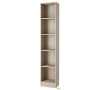 KIT LIBRERIA COLONNA SCAFFALE 4 PIANI RIPIANI UFFICIO COL. QUERCIA 41X27X203H CM