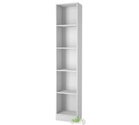 KIT LIBRERIA SCAFFALE A GIORNO RIPIANI PIANI 40X26X203H BIANCA MENSOLA ARREDO