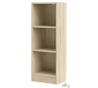 KIT LIBRERIA SCAFFALE COL. QUERCIA 3 RIPIANI PIANI WORKIING CM. 41X27X107H