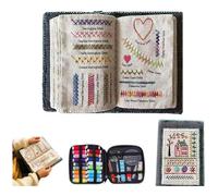 Kit Libro Punti Ricamo, Portatile per Ogni Scenario con Tutorial Istruzionale, Completo, Perfetto per Principianti