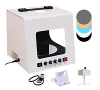 Kit Light Box per studio fotografico, tenda softbox professionale con giradischi a 360° per riprese di gioielli, con velocità e luminosità regolabili, Light Box elettrico per fotografia con sfondo b