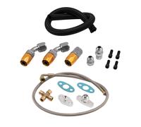 Kit linea di ritorno scarico + alimentazione olio turbo per T3 GT30 GT35 GT3582