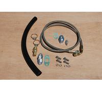 Kit Linea Olio Turbo -4AN 1/8 NPT Intrecciata T3 T4 TO4E + Drenaggio