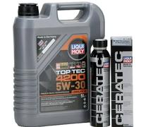 KIT LIQUI MOLY TOP TEC 4200 5W30 OLIO MOTORE TANICA 5LT + CERATEC 300ML 3721
