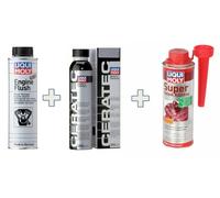 KIT LIQUIMOLY CAMBIO OLIO MOTORI DIESEL - ENGINE FLUSH + CERATEC + SUPER DIESEL