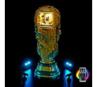 KIT LUCE LED CON TELECOMANDO COMPATIBILE CON LEGO 43020 FIFA World Cup Official Trophy (senza modello), KIT DI Illuminazione Decorativa Compatibile con i Mattoni Lego FIFA World Cup Ufficiale