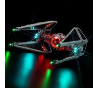 KIT LUCE LED PER LEGO 75382 TIE Interceptor (non Lego), KIT DI Illuminazione Decorativa per Lego S'tar Wars TIE Interceptor Giocattolo Creativo - Versione Standard