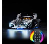 Kit luce telecomando compatibile con Lego 42173 Jesko Absolut Grey Hypercar (nessun modello), set di illuminazione a LED, compatibile con Lego Technic Jesko Absolut Grey Hypercar