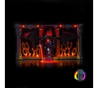 Kit luce telecomando compatibile con Lego Balrog Book Nook 10367 (nessun modello), set di illuminazione a LED, compatibile con Lego Balrog Book Nook mattoncini