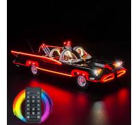Kit luce telecomando compatibile con Lego B'atman: The Classic TV Series Batmobile 76328 (senza modello), set di illuminazione a LED compatibile con 76328 B'atman The Classic TV Series Batmobile