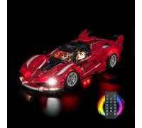 Kit luce telecomando compatibile con Lego Ferrari FXX K 42212 (senza modello), set di illuminazione a LED, compatibile con Lego Ferrari FXX K giocattolo creativo