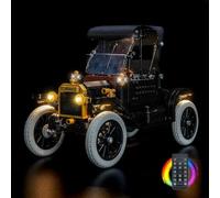Kit luce telecomando compatibile con Lego Ford Model T 11376 (senza modello), set di illuminazione a LED, compatibile con Lego 11376 Ford Model T mattoncini modello