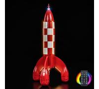 Kit luce telecomando compatibile con Lego Moon Rocket 21367 (nessun modello), set di illuminazione a LED, compatibile con i mattoncini Lego Moon Rocket
