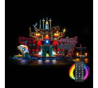 Kit luce telecomando compatibile con Lego The Baratie Floating Restaurant 75640 (non un modello), set di illuminazione a LED, compatibile con Lego 75640 The Baratie Floating Restaurant giocattolo