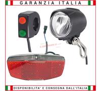 Kit Luci ANTERIORE + POSTERIORE + COMANDO 6-60 Volt UNIVERSALE