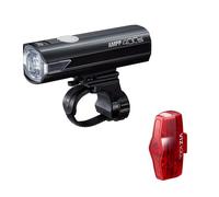 Kit luci anteriori e posteriori Cateye AMPP400S & VIZ100 Noir