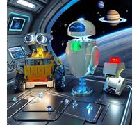 Kit luci compatibile con Lego 43279 Wall-E ed EVA (modello non incluso) - Illuminazione creativa per Lego Disney Pixar Walle Building Set (versione standard)
