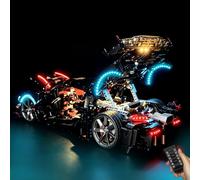 Kit luci compatibile con Lego Technic Koenigsegg Sadair Spear Megacar | Aggiornamento Telecomando Personalizzato LED Accessori di Illuminazione per 42232 Modello di Edificio Visualizzazione