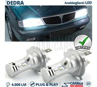 Kit Luci LED H4 Per LANCIA DEDRA Fari Anabbaglianti + Abbaglianti CANbus 6500K