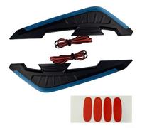 Kit Luci LED Laterali per moto Aerodinamico 12V ABS Kit Luci(blue) | Design aerodinamico, installazione con nastro biadesivo, compatibile 12V, leggero, look sportivo